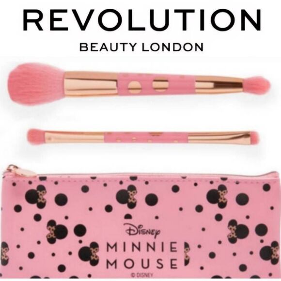 Revolution Beauty X Disney Minnie Mouse 2-Piece Brush Set - Picture 1 of 6